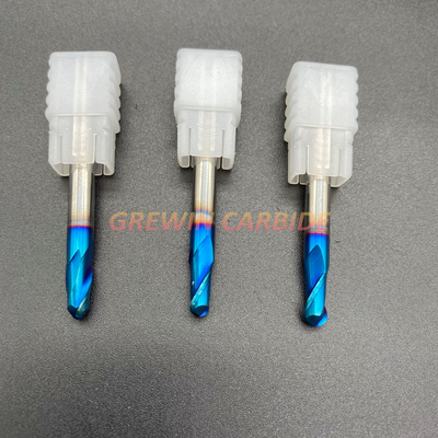 Del mulino di estremità di GREWIN HRC65 utensile da taglio la fresa rivestita di colore blu di Naco del naso della palla 2F