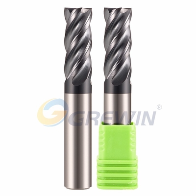 Tungsten Solid Carbide End Mill HRC67 4 Flutes Special For Stainless Steel