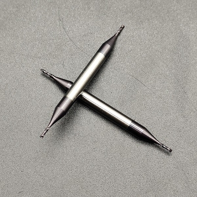 Micro mulino di estremità del carburo di tungsteno di EndMills HRC65 del doppio carburo solido della testa micro