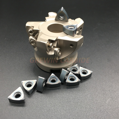 Il carburo di tungsteno dello strumento per tornitura dell'inserzione del carburo di CNC di WNMU 060610 ha ricoperto